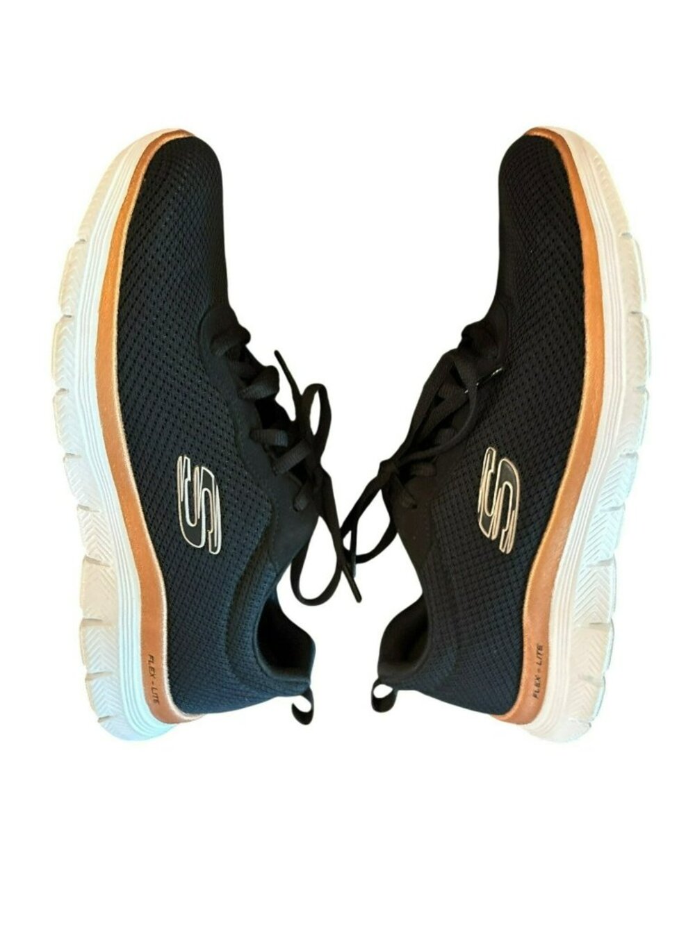 Skechers Flex Appeal 4.0 Air-Cooled Memory Foam Shoes Black/Rose Gold 8
